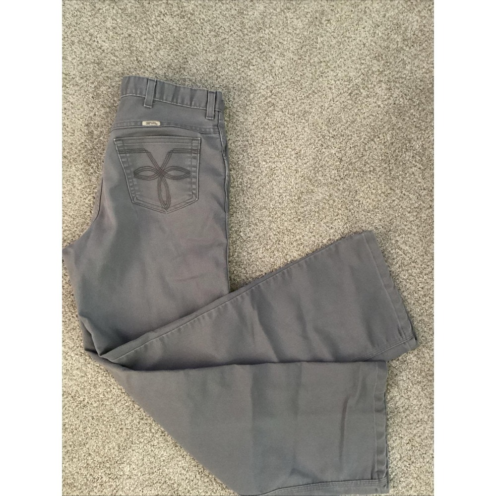 Vtg 70-80s Sheplers Men Rodeo Jeans Grey Flare Bootcut Western High rise Size 36